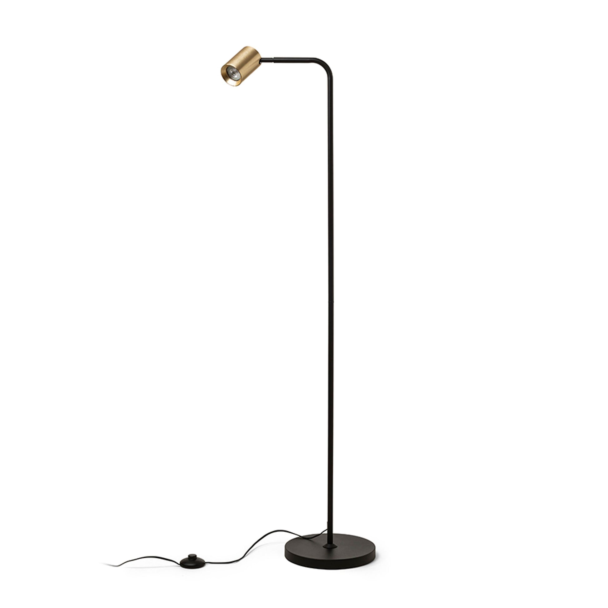 RENDL floor lamp FLYNN I floor  black/brushed brass 230V LED GU10 9W R14264 7