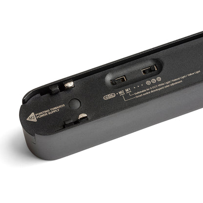 RENDL Ultra-thin track system OXANA 22 for the VEGA/WAVE system black  24= LED 12W 24°  3000K 4000K 6500K R14324 6