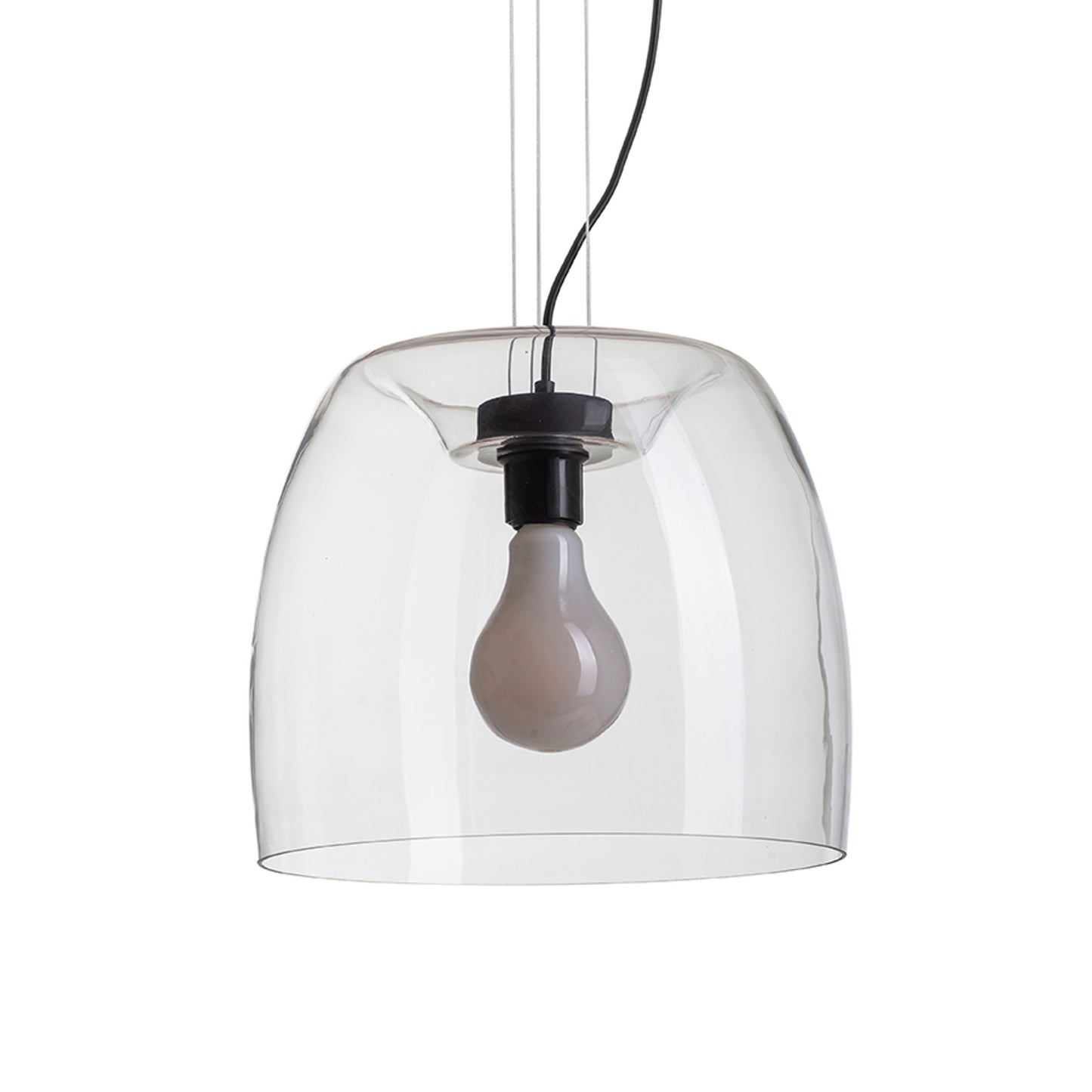 RENDL pendant lamp ORLANDO 35 pendant clear glass/black 230V LED E27 24W R14395 6