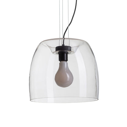 RENDL pendant lamp ORLANDO 35 pendant clear glass/black 230V LED E27 24W R14395 6