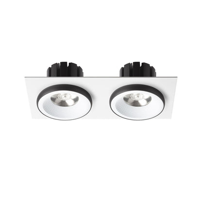 RENDL recessed light SHARM SQ II recessed white/black 230V LED 2x10W 24° 3000K R14584 2