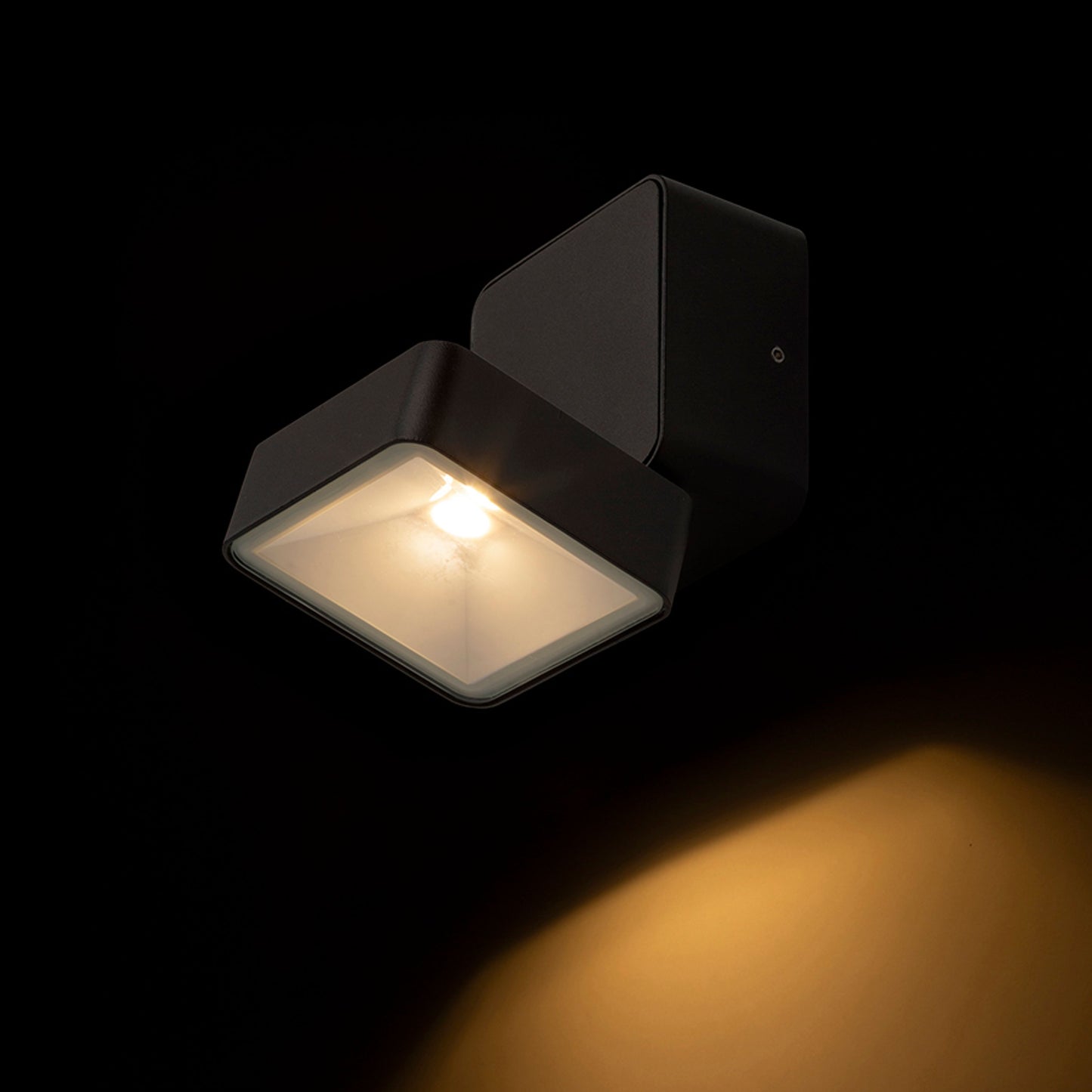 RENDL outdoor lamp FLAVIO SQ surface mounted black 230V LED 6W 110° IP54 3000K R14592 3