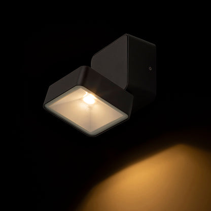 RENDL outdoor lamp FLAVIO SQ surface mounted black 230V LED 6W 110° IP54 3000K R14592 3